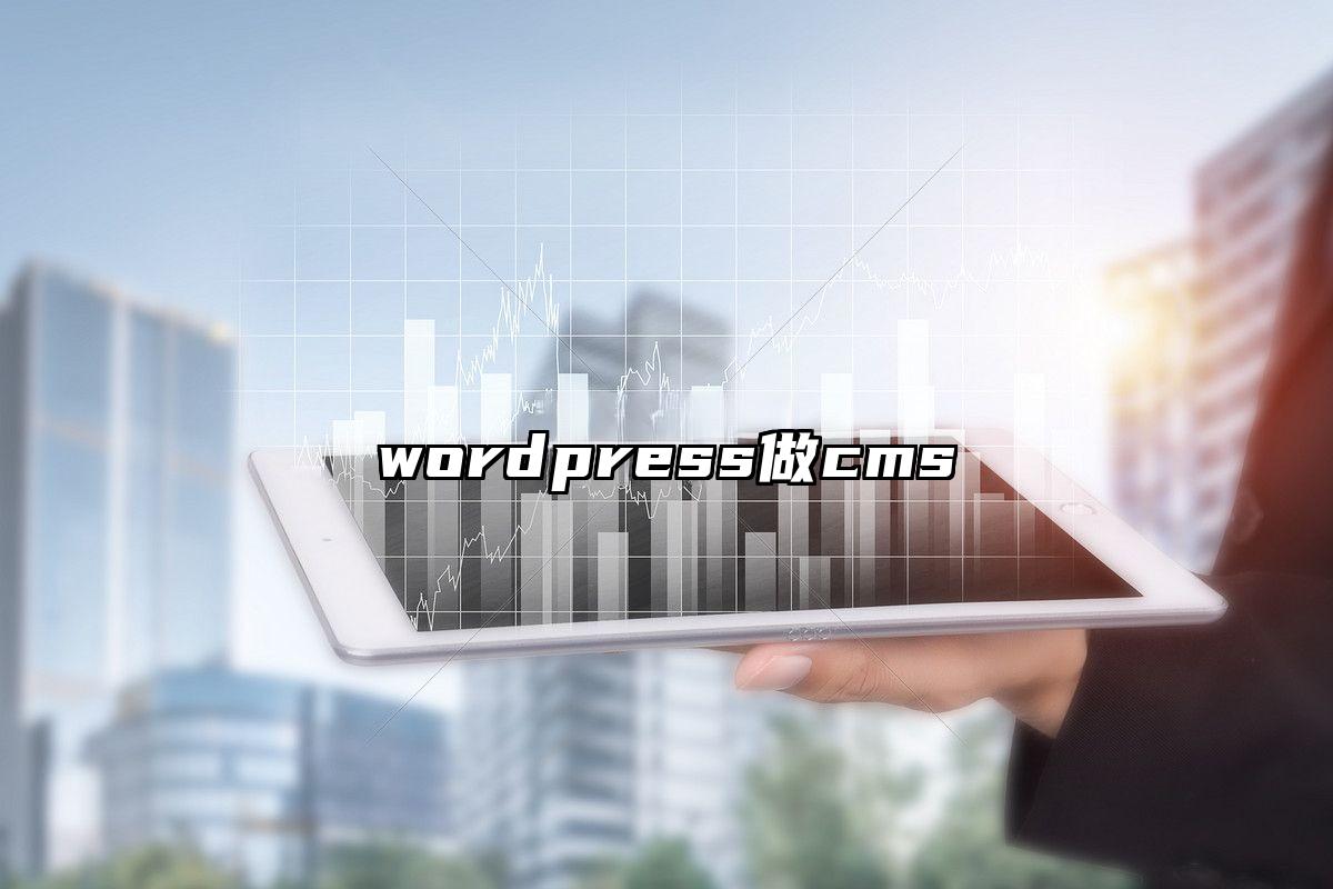 wordpress做cms